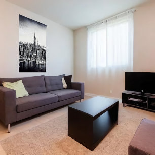 black white art New York City   AI Art  Poster