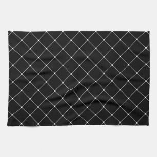 Black & White Art Pattern Tea Towel