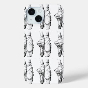Black & White Ballet Slipper iPhone 15 Case