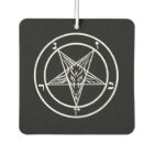 Black/White Baphomet Air Freshener