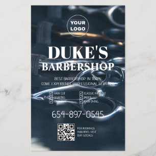 Black & White Barbershop Flyer