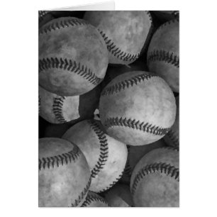 Black & White Baseball