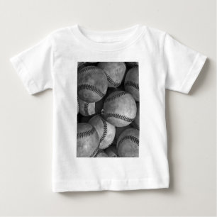Black & White Baseball Baby T-Shirt