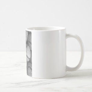 Black & White Baseball Coffee Mug