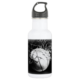 Black & White Basketball Art 532 Ml Water Bottle