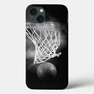 Black & White Basketball iPhone 13 Case