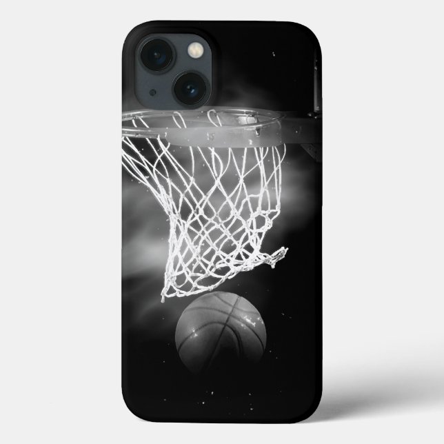 Black & White Basketball Case-Mate iPhone Case (Back)