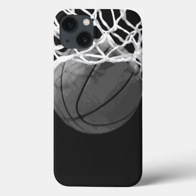 Black & White Basketball Case-Mate iPhone Case (Back)