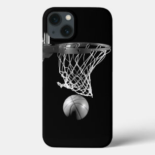 Black & White Basketball iPhone 13 Case