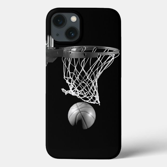 Black & White Basketball Case-Mate iPhone Case (Back)