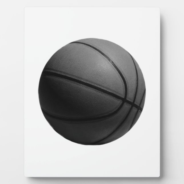 Black & White Basketball Plaque (Front)