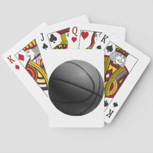 Black & White Basketball Playing Cards