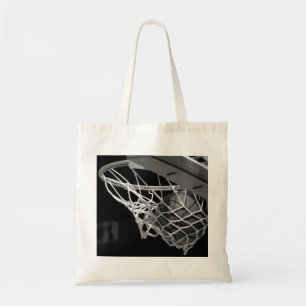 Black & White Basketball Tote Bag