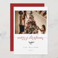 Black White Berries Sketch Family Photo Christmas