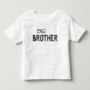 Black & White Big Brother Typography Toddler T-Shirt