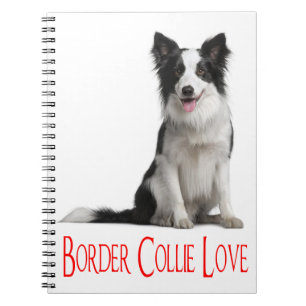 Black & White Border Collie Puppy Dog Journal