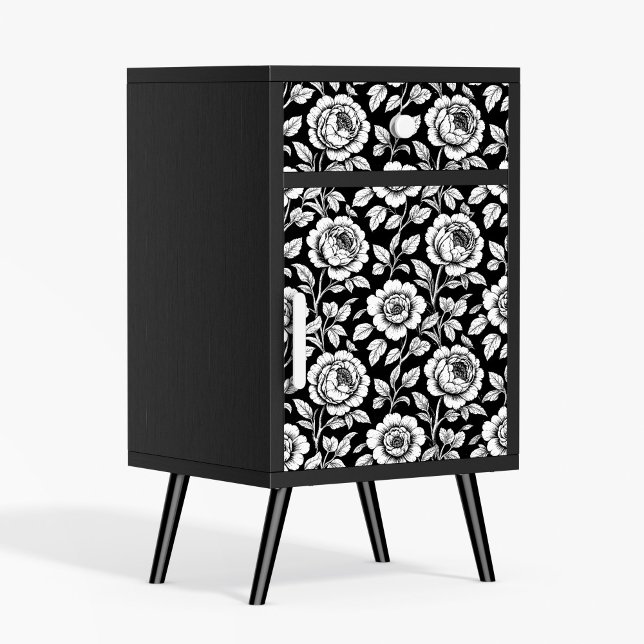 Black White Botanical Decoupage Poster Paper (This is a mockup, your design may be larger/smaller depending on what size poster you purchase)