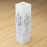 Black & White Bottles, Wine Bar/Winery Wine Box<br><div class="desc">Black & White Bottles,  Wine Bar/Winery Wine Box By The Business Card Store.</div>