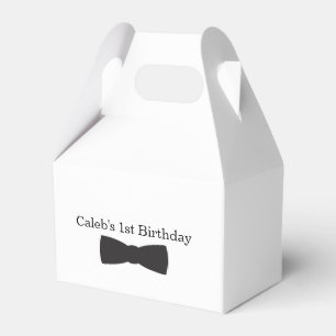 Black & White Bow Tie Tuxedo Boys Party Favour Favour Box