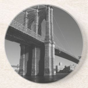 Black & White Brooklyn Bridge Coaster