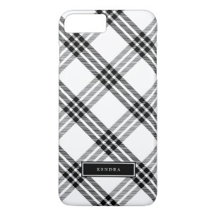 Black & White Buffalo Check iPhone 8 Plus/7 Plus Case