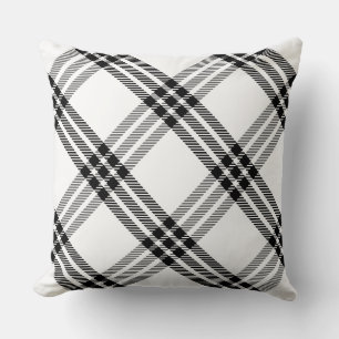 Black & White Buffalo Check Cushion