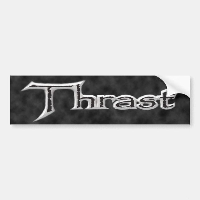 Black & White Bumper Sticker (Front)