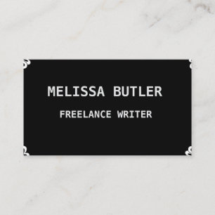 Black White Business Card