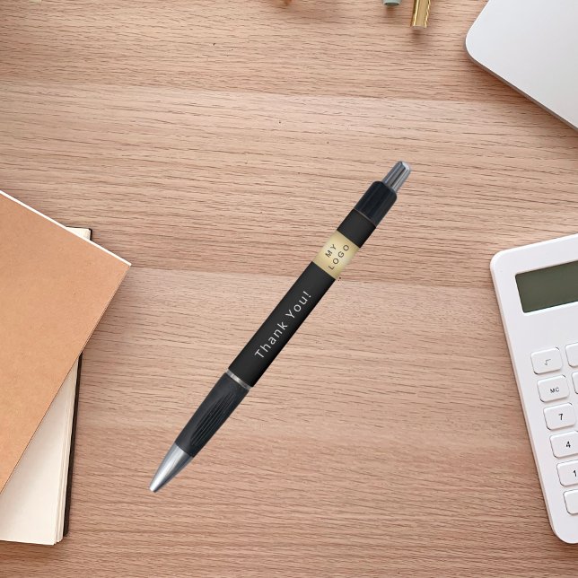 Black white business company logo Thank You (Creator Uploaded)