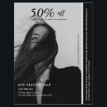 Black & White Business Flyer<br><div class="desc">Modern,  minimalist black and white flayer. Select the ''Edit using Design Tool'' to customise the design further.
*recommended to edit using your computer</div>