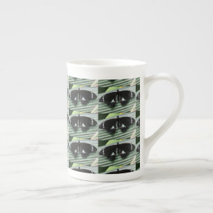 Black & White Butterfly  Bone China Mug