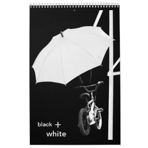 black + white calendar