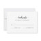 Black & White Calligraphy RSVP Card