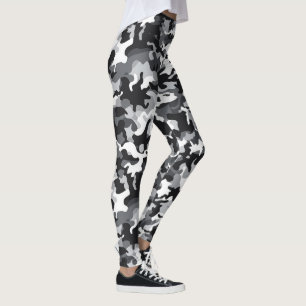 Black & White Camo design leggings