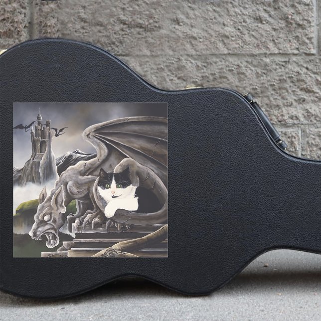 Black White Cat Gargoyle  (Creator Uploaded)