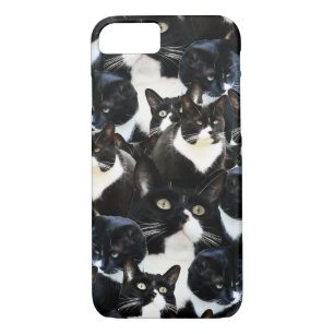 Black White Cat Madness iPhone 8/7 Case