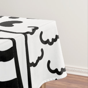 Black & White Cat Mum For Cat Lovers Tablecloth