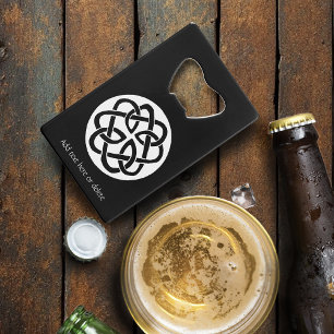 Black White Celtic Knotwork Circle Symbol