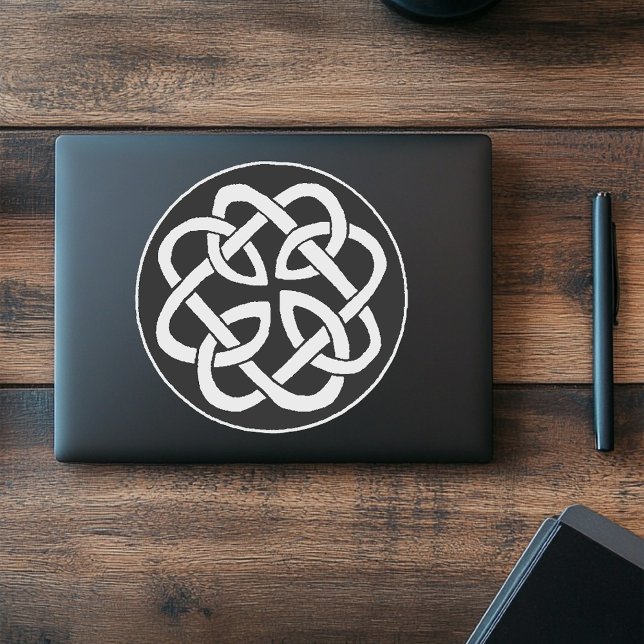 Black White Celtic Knotwork Circle Symbol (Creator Uploaded)