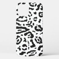 Black & White Cheetah Leopard Animal Print Case-M
