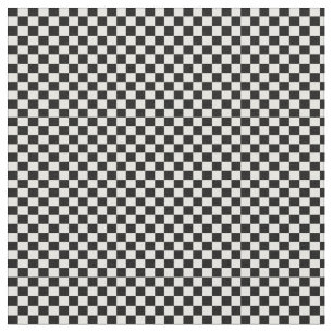 Black & White Chequered Checks Fabric