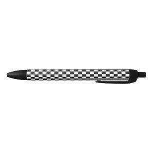 Black & White Chequered Ink Pen