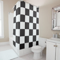 Black White Chequered Modern Pattern