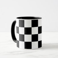 Black & White Chequered Pattern