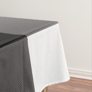 Black & White Chequered Squares Buffalo Plaid Tablecloth