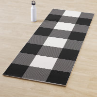 Black & White Chequered Squares Buffalo Plaid