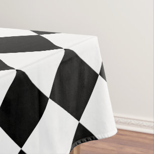 Black White Chess Tablecloth