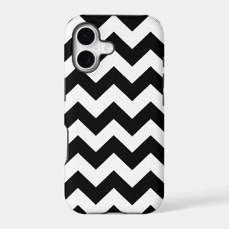 Black White Chevron Stripes iPhone 5 Case