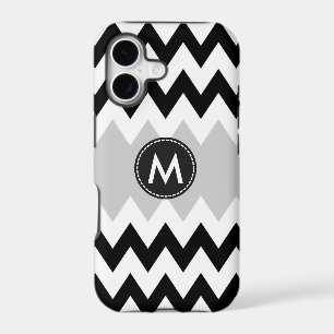 Black White Chevron Stripes Pattern