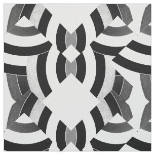 black/white chic contemporary chevrons fabric